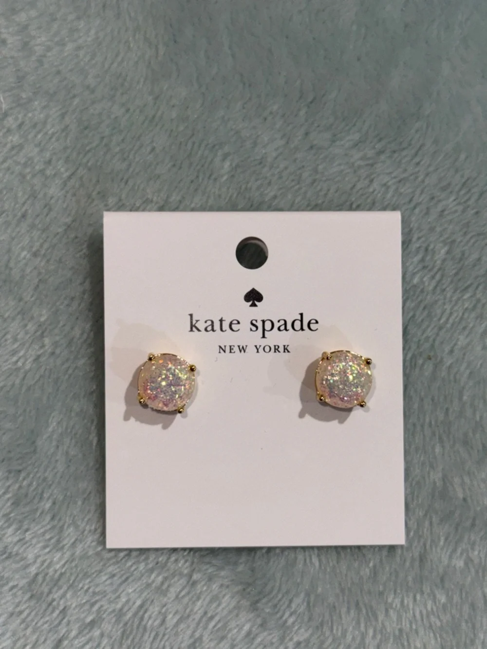 kate spade Multicolor Glitter Stud Earrings - Gold Tone - Picture 1 of 9